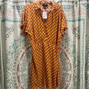 Forever 21 + geo print shirt dress